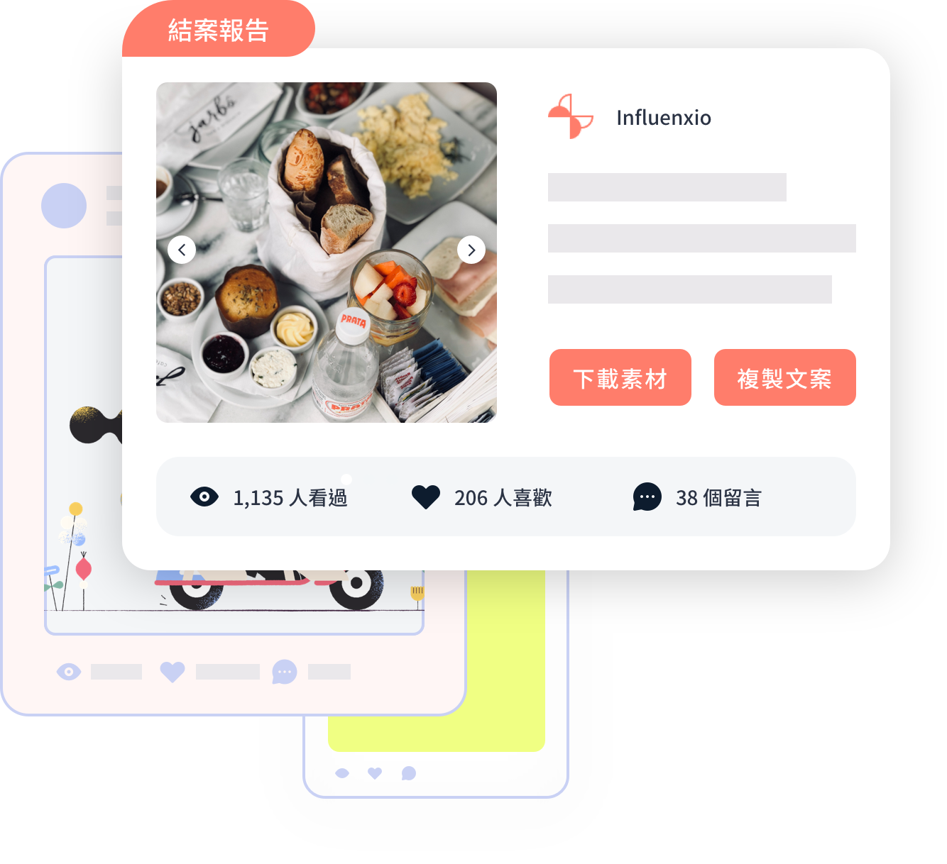 活動結案
數據素材一手包